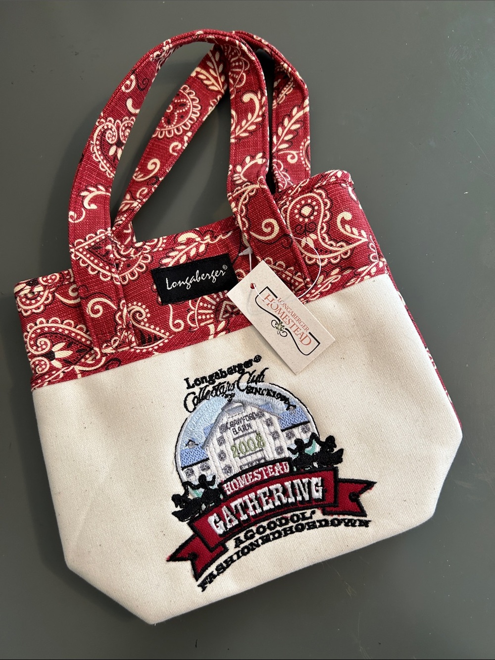 Longaberger Collectors Club mini tote